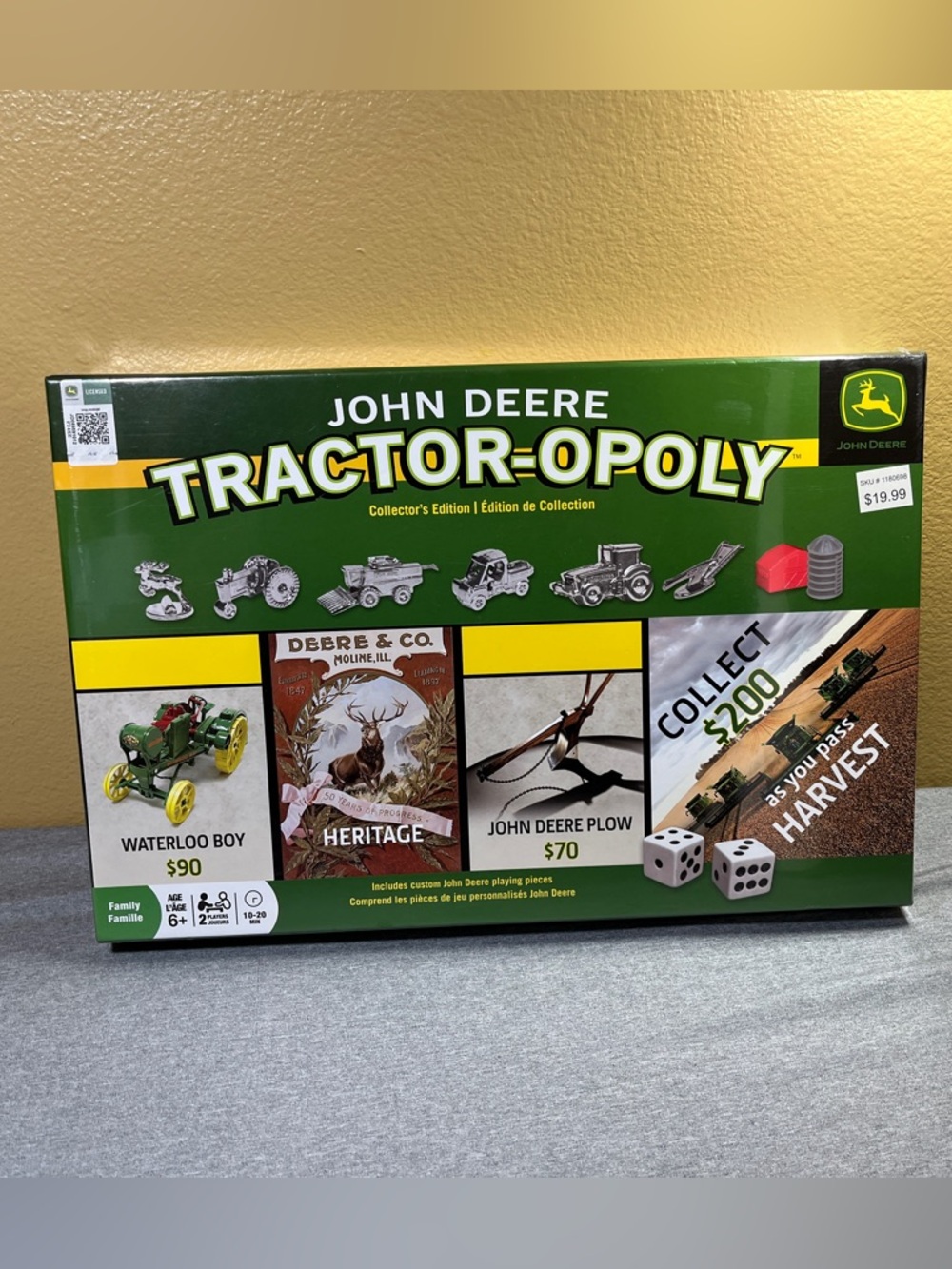 John Deere Tractor-Opoly Masterpiece Collector's Edition Sealed 2016 Board Game